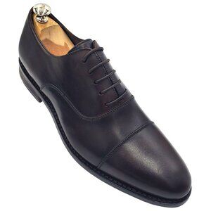 New Anthony Veer Ortholite Men size 9.5 Brown Grain Leather cap toe oxford shoes